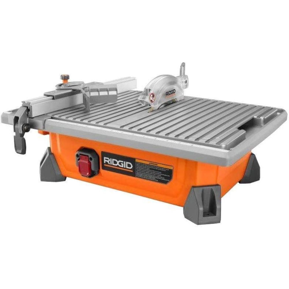 RIDGID 7" Portable Job Site Wet Tile Saw